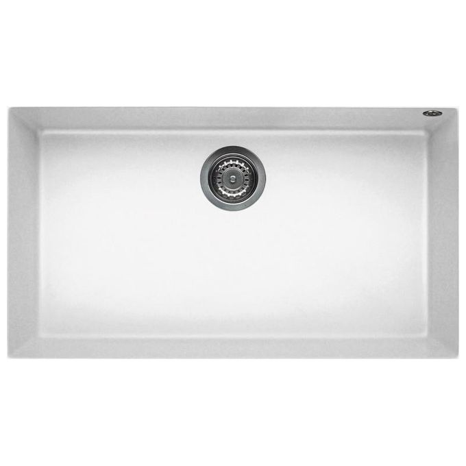 Elleci LKQ13096BSO Quadra 130 Lavello Keratek 1 Vasca 79 cm Bianco