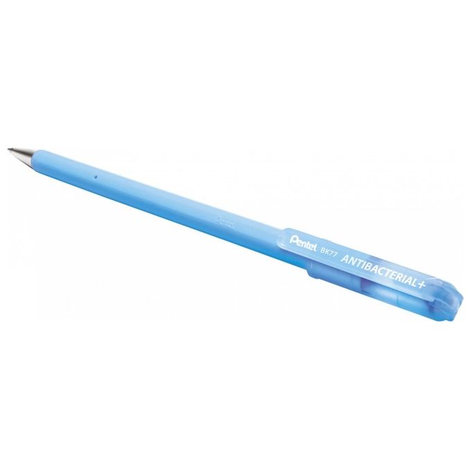 Pentel Confezione 12 Penne Superb Antibacterial+ Blu