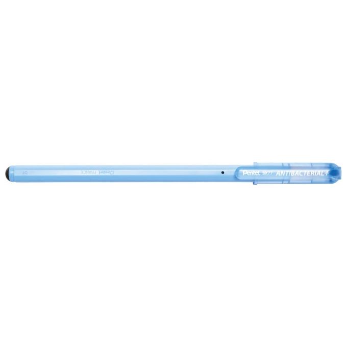 Pentel Confezione 12 Penne Superb Antibacterial+ Blu