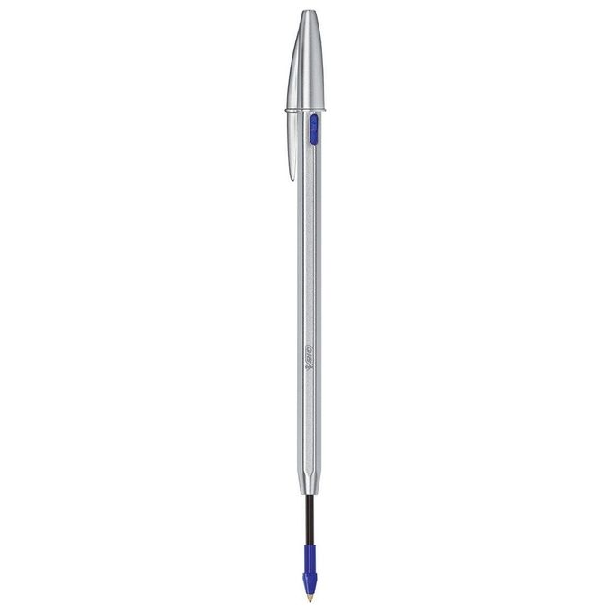 Bic Penna a Sfera Cristal Re New 1mm Blu 1+2 Refill
