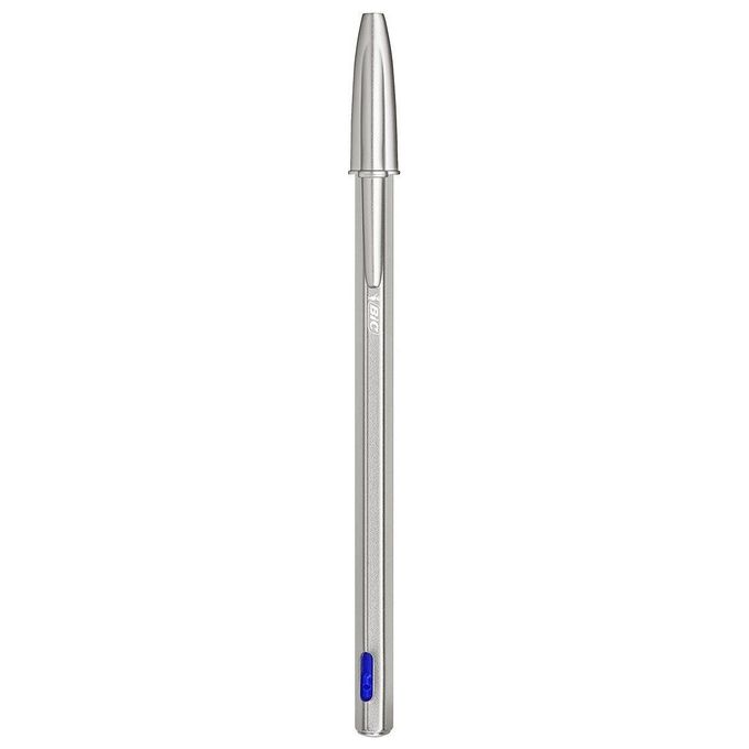 Bic Penna a Sfera Cristal Re New 1mm Blu 1+2 Refill