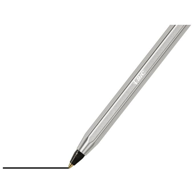 Bic Penna a Sfera Cristal Re New 1mm Nero 1+2 Refill