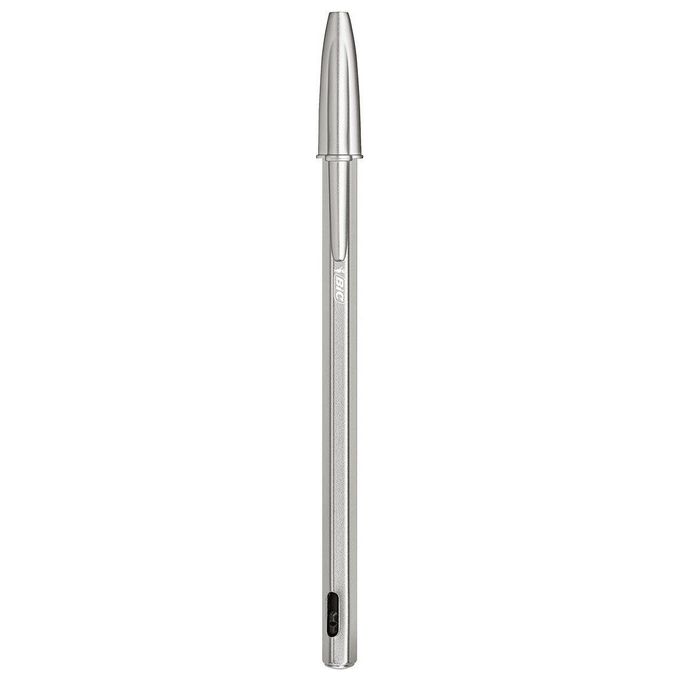 Bic Penna a Sfera Cristal Re New 1mm Nero 1+2 Refill