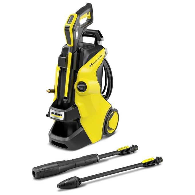 Kärcher Idropulitrice K 5 Power Control, Motore Raffreddato Ad Acqua, Pressione 145 Bar, 59.1 X 39.7 X 37 Cm, Nero Giallo
