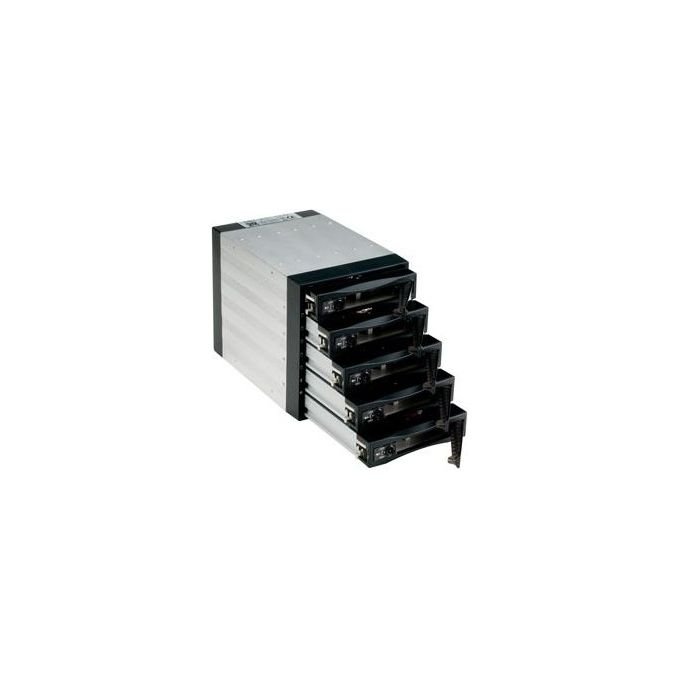 Fantec SNT-BA3151-1 Backplane per 5 alloggiamenti 3.5'' SATA I II III con ventola integrata e supporto RAID colore Nero