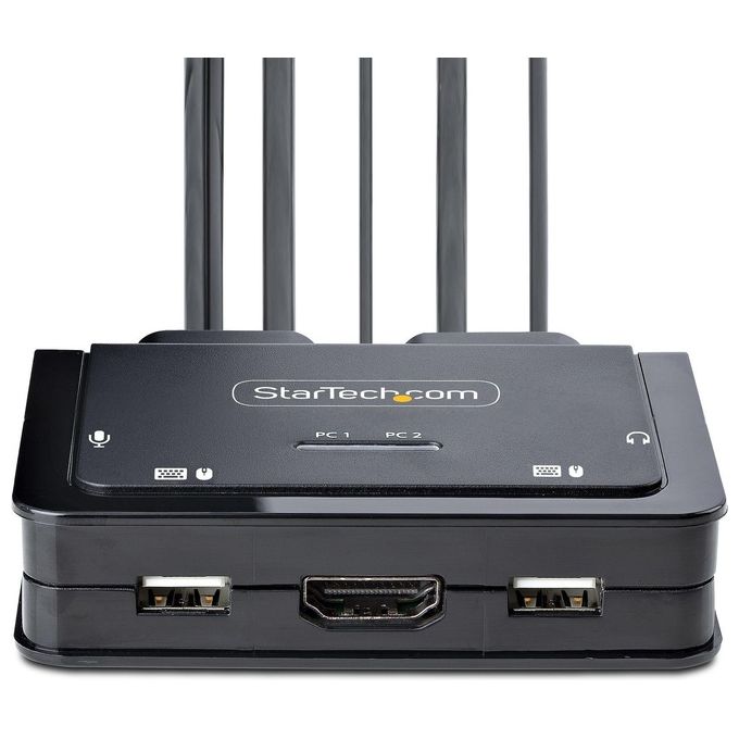 StarTech.com KVM Switch USB C e HDMI a 2 Porte 4K 60Hz