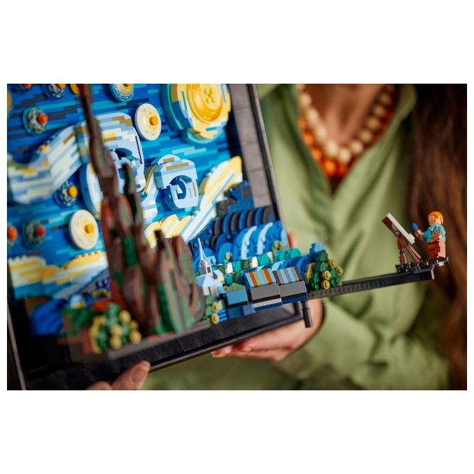 LEGO Ideas set costruzione 3D notte stellata di Van Gogh 2316 pezzi per adulti 21333