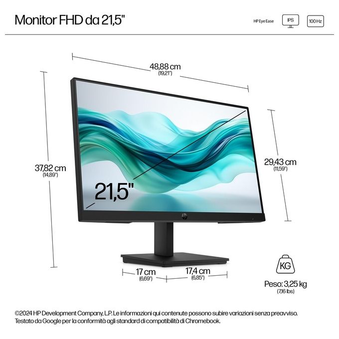 HP Series 3 Pro Monitor Serie 3 Pro Full HD da 21.5'' 322pf