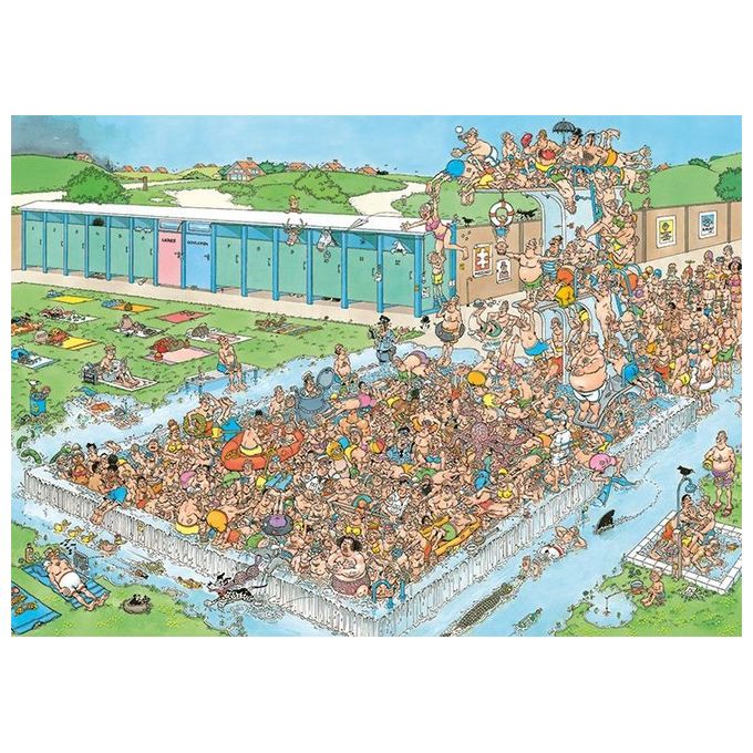 Jumbo Jan van Haasteren Pool Pile-Up 1000 Pezzi Puzzle Cartoni