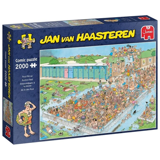 Jumbo Jan van Haasteren Pool Pile-Up 2000 Pezzi Puzzle Fumetti