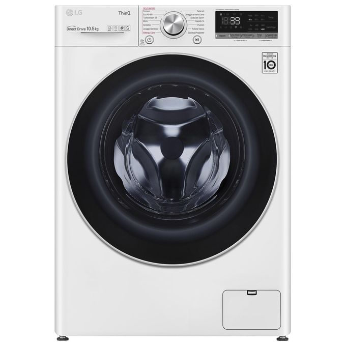 LG F4WV710S1E Lavatrice Carica Frontale Direct Drive  AI DD Classe energetica A Capacita' di carico 10,5 Kg Centrifuga 1400 giri Motore Inverter TurboWash 360 Vapore Wi-Fi