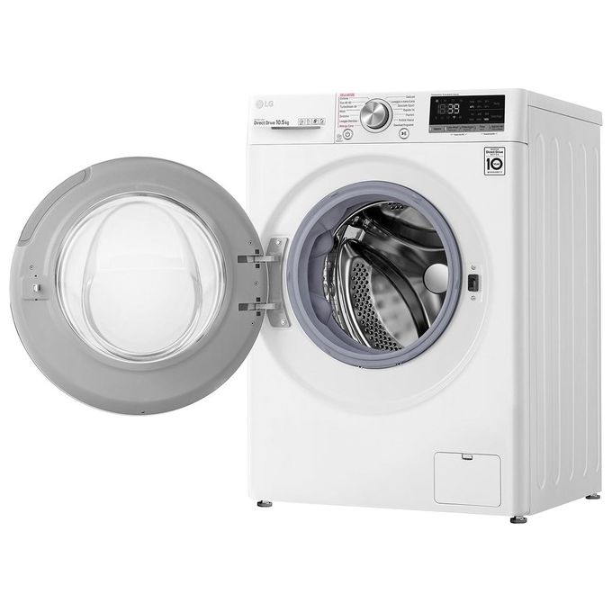 LG F4WV710S1E Lavatrice Carica Frontale Direct Drive  AI DD Classe energetica A Capacita' di carico 10,5 Kg Centrifuga 1400 giri Motore Inverter TurboWash 360 Vapore Wi-Fi
