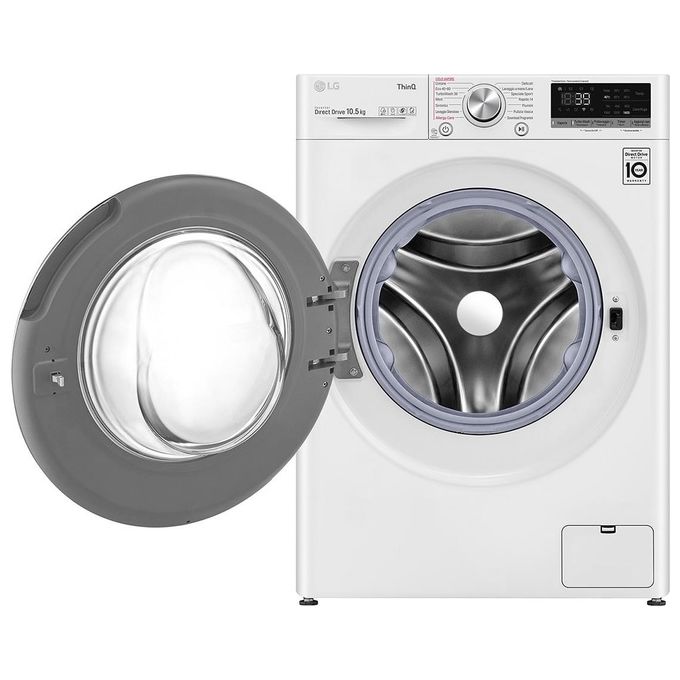 LG F4WV710S1E Lavatrice Carica Frontale Direct Drive  AI DD Classe energetica A Capacita' di carico 10,5 Kg Centrifuga 1400 giri Motore Inverter TurboWash 360 Vapore Wi-Fi