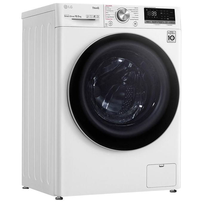 LG F4WV710S1E Lavatrice Carica Frontale Direct Drive  AI DD Classe energetica A Capacita' di carico 10,5 Kg Centrifuga 1400 giri Motore Inverter TurboWash 360 Vapore Wi-Fi