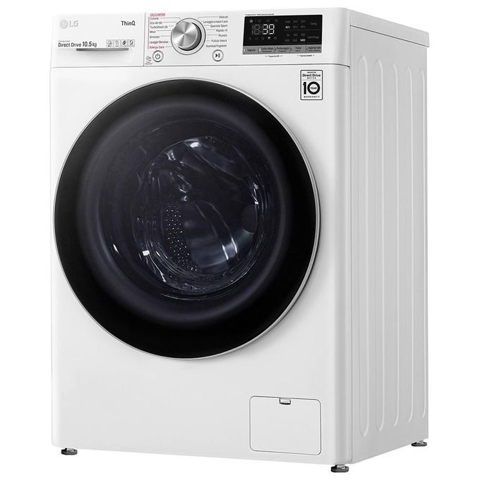LG F4WV710S1E Lavatrice Carica Frontale Direct Drive  AI DD Classe energetica A Capacita' di carico 10,5 Kg Centrifuga 1400 giri Motore Inverter TurboWash 360 Vapore Wi-Fi