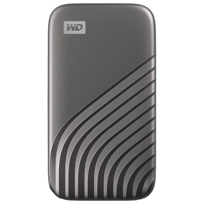 Sandisk WD My Passport SSD WDBAGF0040BGY SSD Crittografato 4Tb Esterno Portatile USB 3.2 Gen 2 USB-C Connettore 256 bit AES Grigio