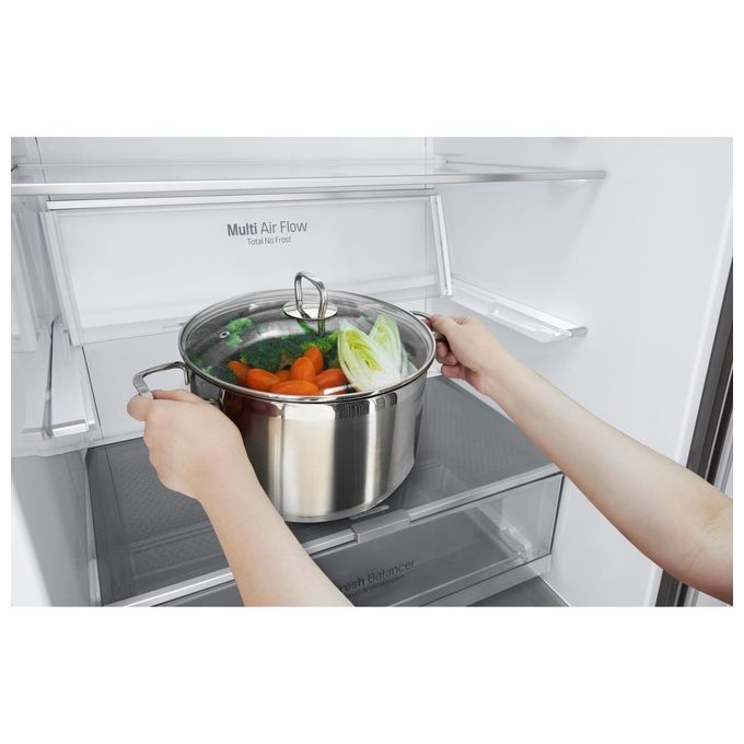 LG GBB567PZCMB Frigorifero Combinato Total No Frost 462 Litri 70cm Classe Energetica E Door and Linear Cooling Wi-Fi Acciaio Inox