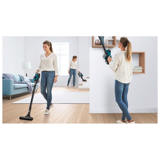 Bosch Serie 6 BBS611LAG Scopa Elettrica Senza Sacchetto 0.3 Litri Blu