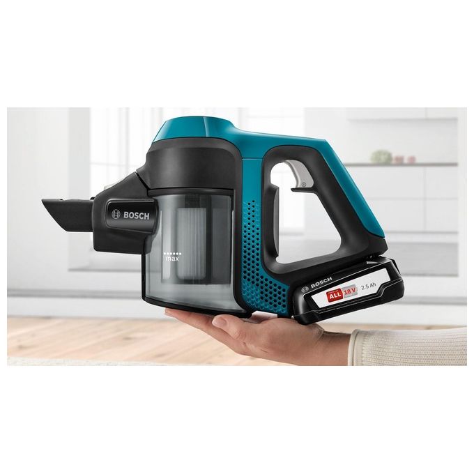 Bosch Serie 6 BBS611LAG Scopa Elettrica Senza Sacchetto 0.3 Litri Blu