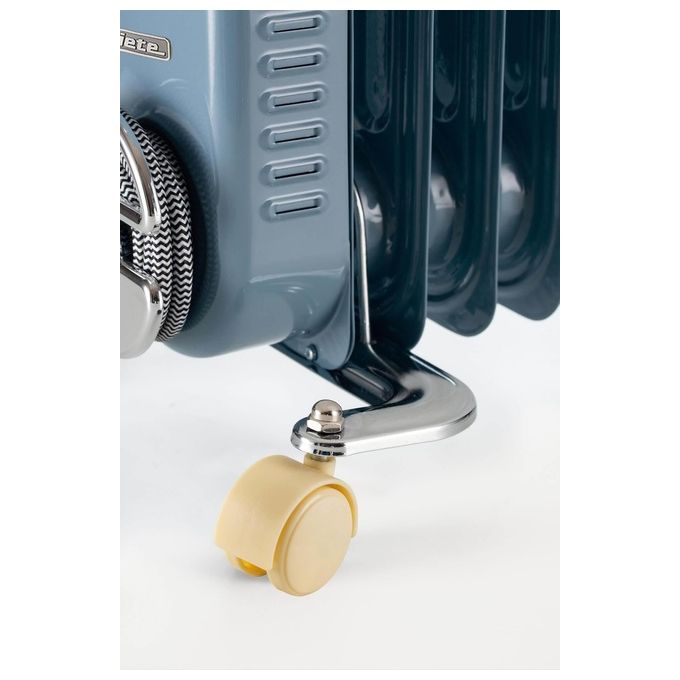 Ariete 837 Radiatore a Olio Vintage 7 Elementi Riscaldanti 1500W Celeste