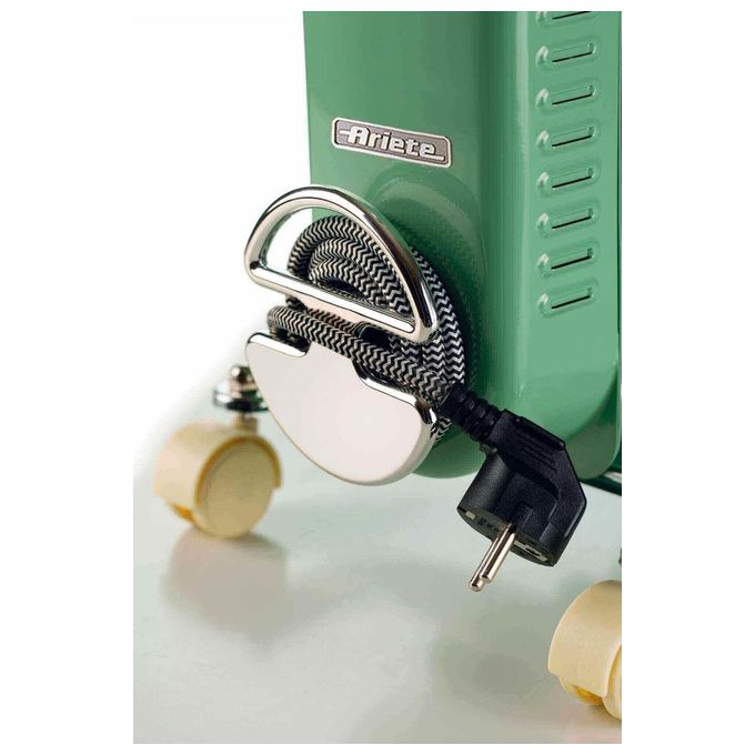 Ariete 837 Radiatore a Olio Vintage 7 Elementi Riscaldanti 1500W Verde
