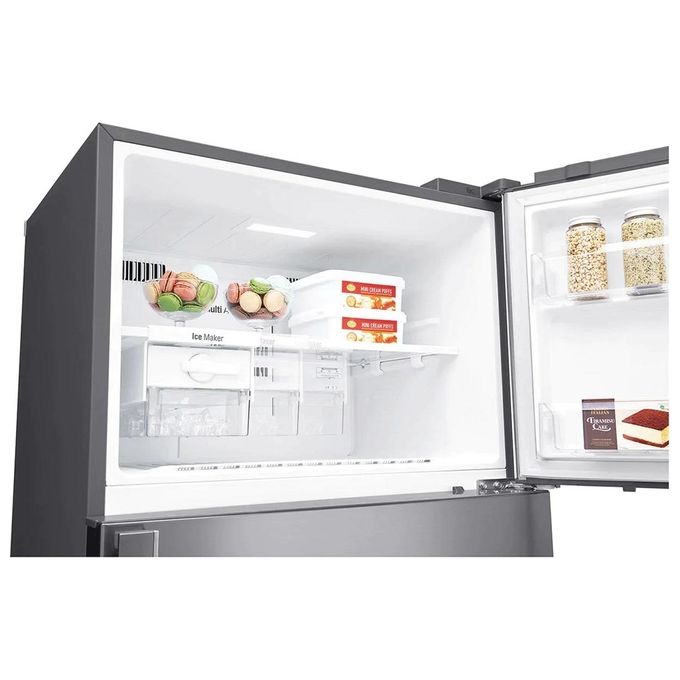 LG GTF916PZPYD Frigorifero Doppia Porta Capacita' 592 Litri Classe energetica E (A++) No Frost Sistema MultiFlow Larghezza 86 cm Altezza 184 cm Inox Premium