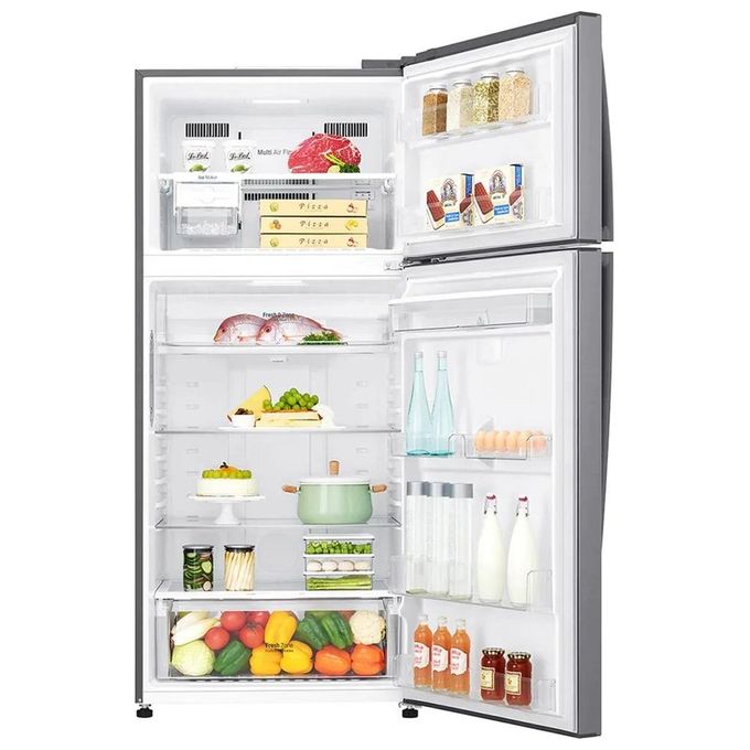 LG GTF916PZPYD Frigorifero Doppia Porta Capacita' 592 Litri Classe energetica E (A++) No Frost Sistema MultiFlow Larghezza 86 cm Altezza 184 cm Inox Premium