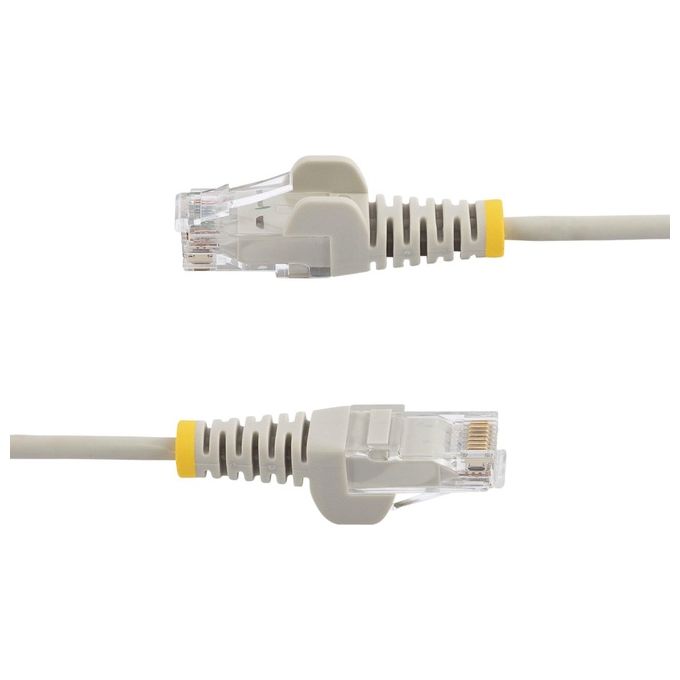 StarTech.com Cavo di Rete Ethernet Snagless CAT6 da 50cm Cavo Patch Antigroviglio Slim RJ45 Grigio