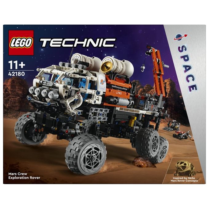 LEGO Technic 42180 Rover di Esplorazione Marziano, Giochi Spaziali per Bambini 11+, Veicolo Giocattolo Ispirato alla NASA