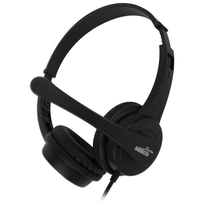 Ngs VOX505USB Cuffia Usb Stereo con Microfono Regolabile Nero