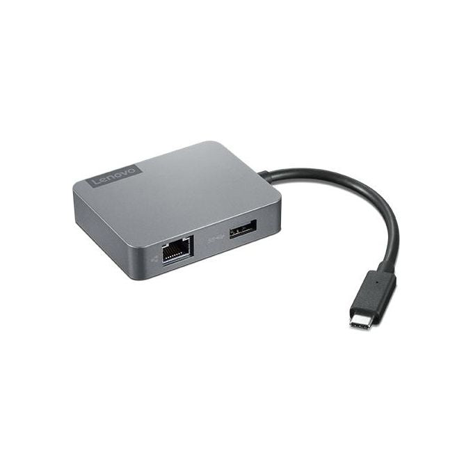 Lenovo 4X91A30366 Hub di Interfaccia USB 2.0 Type-C Grigio