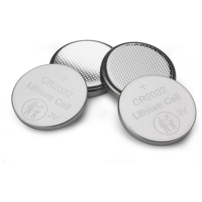 Verbatim CR2032 Batterie Litio 3V Monouso Argento - Confezione da 4 - 20mm x 3.2mm