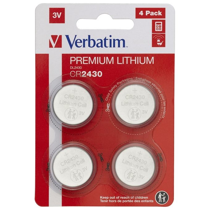 Verbatim CR2430 Batteria Monouso Litio 4 Pezzi