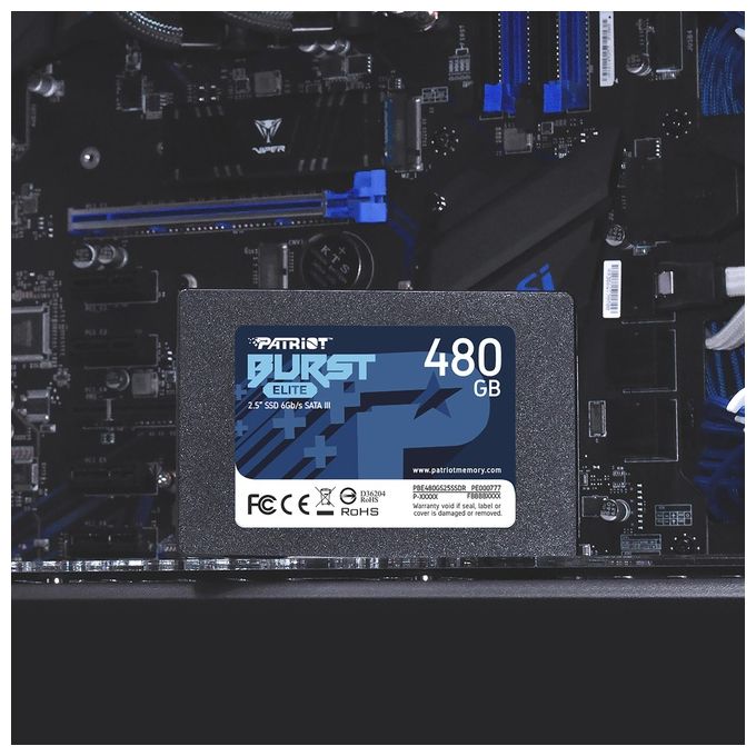 Patriot PBE480GS25SSDR Solid State Disk 2.5'' 480Gb Sata 3