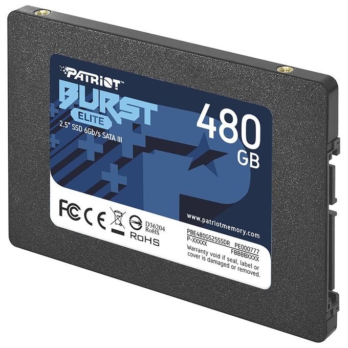 Patriot PBE480GS25SSDR Solid State Disk 2.5'' 480Gb Sata 3
