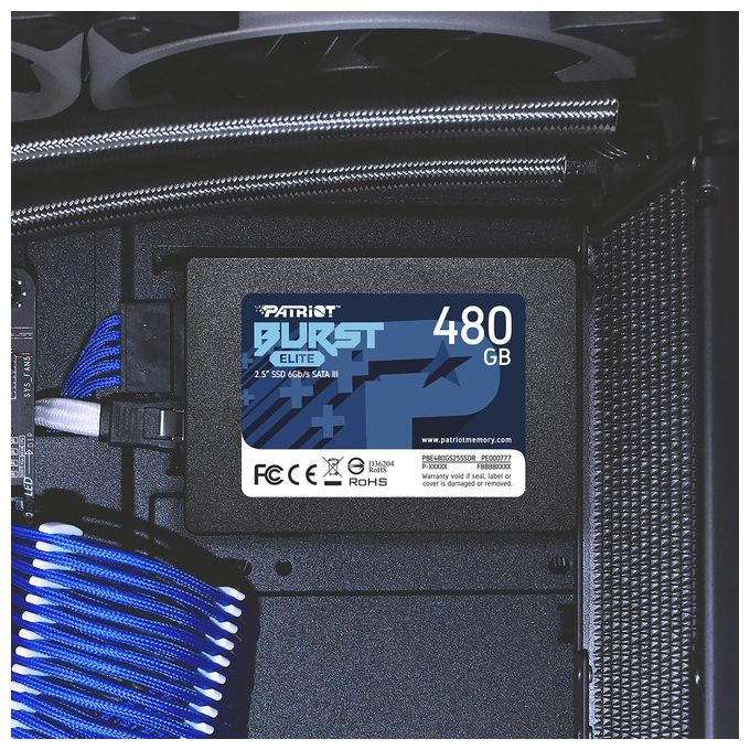 Patriot PBE480GS25SSDR Solid State Disk 2.5'' 480Gb Sata 3