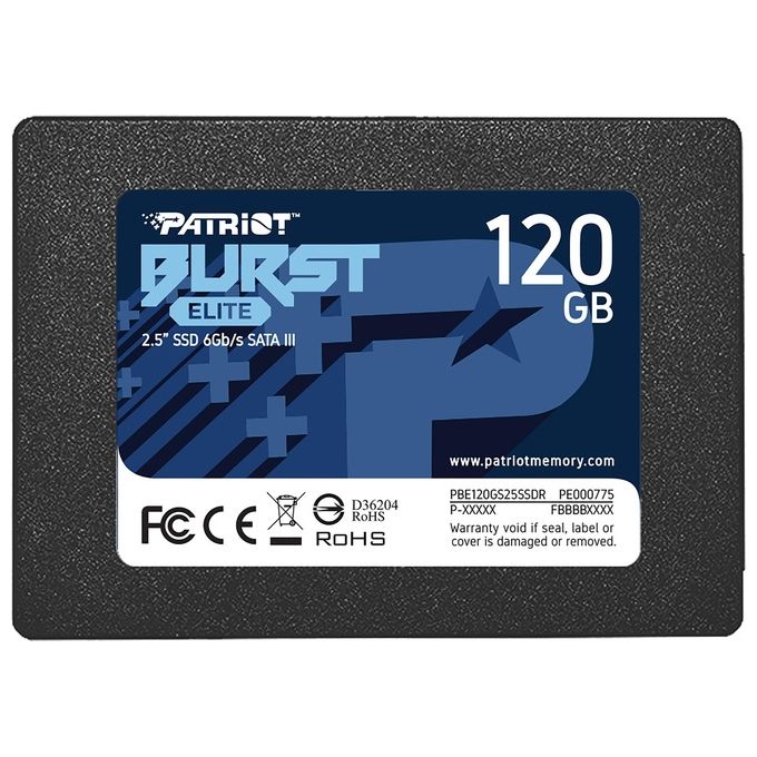 Patriot PBE120GS25SSDR Solid State Drive 120Gb 2.5'' Sata III
