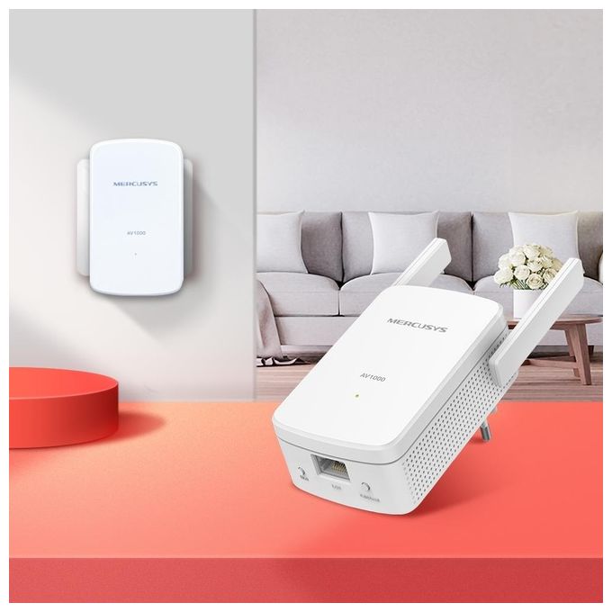 Mercusys MP510 KIT PowerLine Av1000 Wi-Fi N300 Kit 1p Gigabit 2 Antenne Esterne 2 Unita'