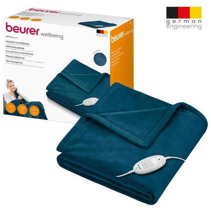 Beurer HD75 Termocoperta 180x130cm 6 Temperature Ocean
