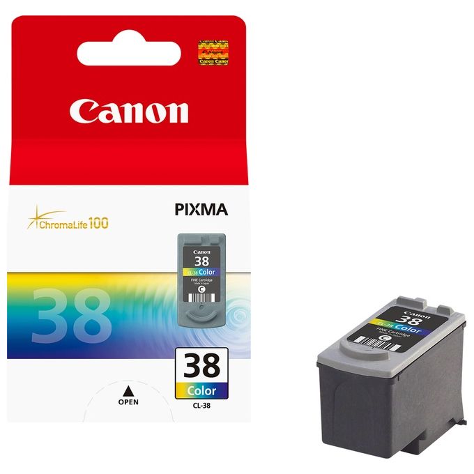 Canon cl-38 cartuccia inchiostro a colori chromalife 100