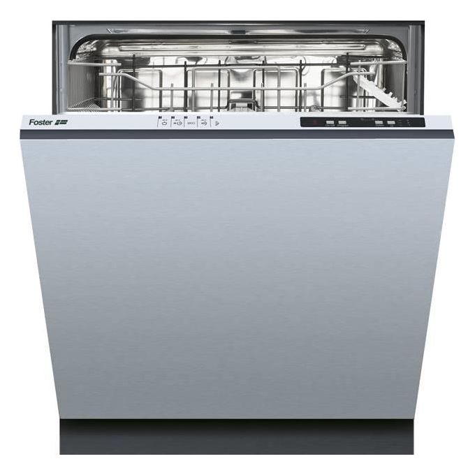 Foster Elettra 2950 002 Lavastoviglie da Incasso a Scomparsa Totale 12 coperti Classe energetica E 5 programmi Cestello posate 60 cm
