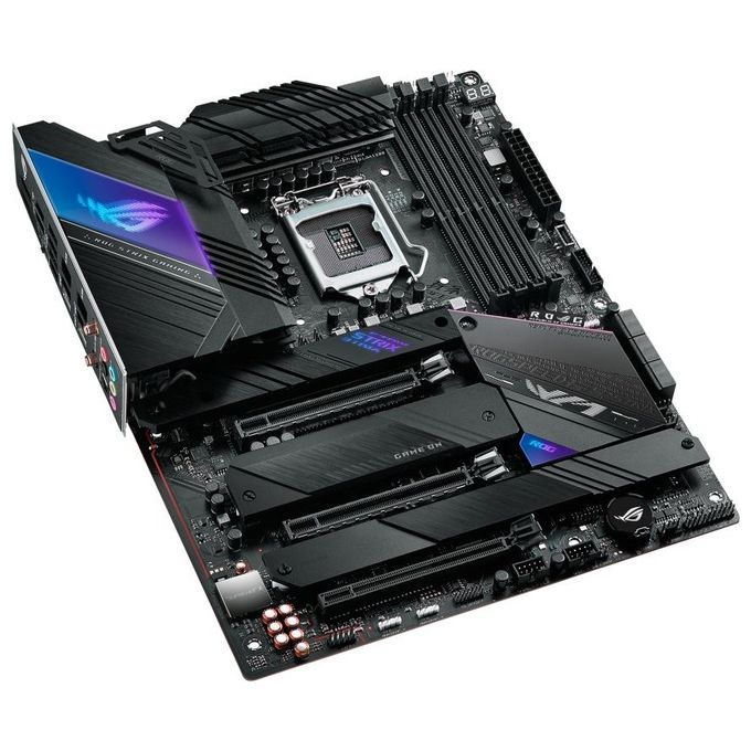 ASUS ROG STRIX Z590-E GAMING WIFI, Scheda madre Gaming Intel Z590 ATX, PCIe4.0, 14+2 fasi, tecnologie AI, WiFi 6E (802.11ax), 2x Intel Lan 2.5 Gb, 4x M .2 slot, USB3.2 Gen2x2 USB TypeC, Aura Sync RGB