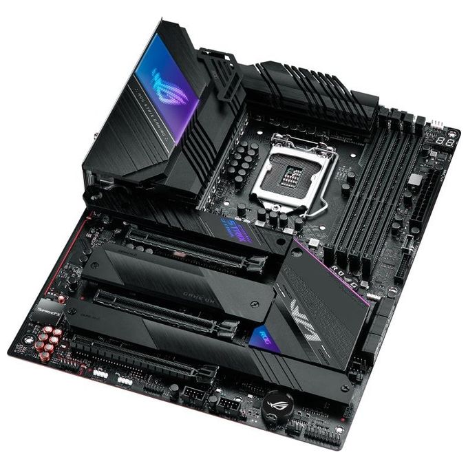 ASUS ROG STRIX Z590-E GAMING WIFI, Scheda madre Gaming Intel Z590 ATX, PCIe4.0, 14+2 fasi, tecnologie AI, WiFi 6E (802.11ax), 2x Intel Lan 2.5 Gb, 4x M .2 slot, USB3.2 Gen2x2 USB TypeC, Aura Sync RGB