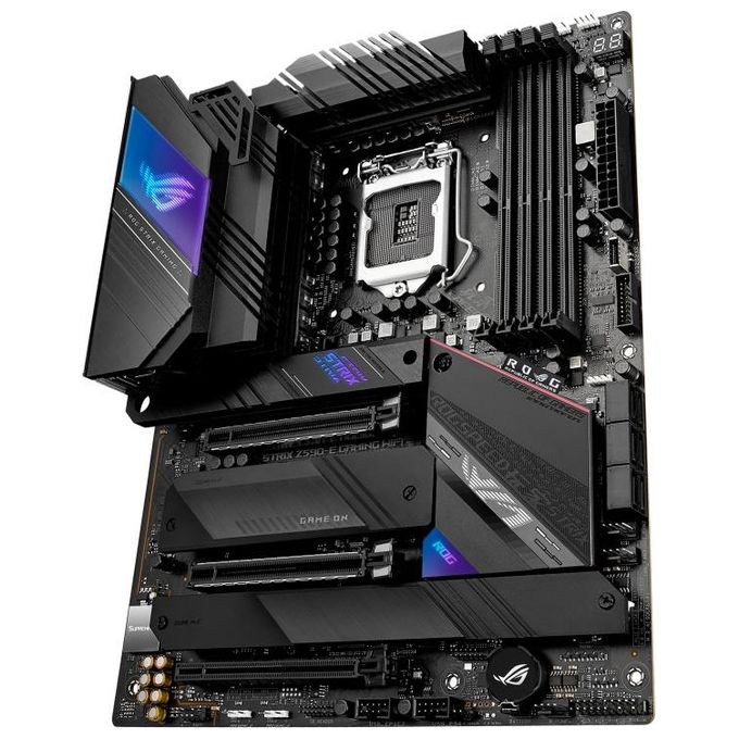 ASUS ROG STRIX Z590-E GAMING WIFI, Scheda madre Gaming Intel Z590 ATX, PCIe4.0, 14+2 fasi, tecnologie AI, WiFi 6E (802.11ax), 2x Intel Lan 2.5 Gb, 4x M .2 slot, USB3.2 Gen2x2 USB TypeC, Aura Sync RGB