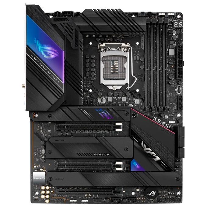 ASUS ROG STRIX Z590-E GAMING WIFI, Scheda madre Gaming Intel Z590 ATX, PCIe4.0, 14+2 fasi, tecnologie AI, WiFi 6E (802.11ax), 2x Intel Lan 2.5 Gb, 4x M .2 slot, USB3.2 Gen2x2 USB TypeC, Aura Sync RGB