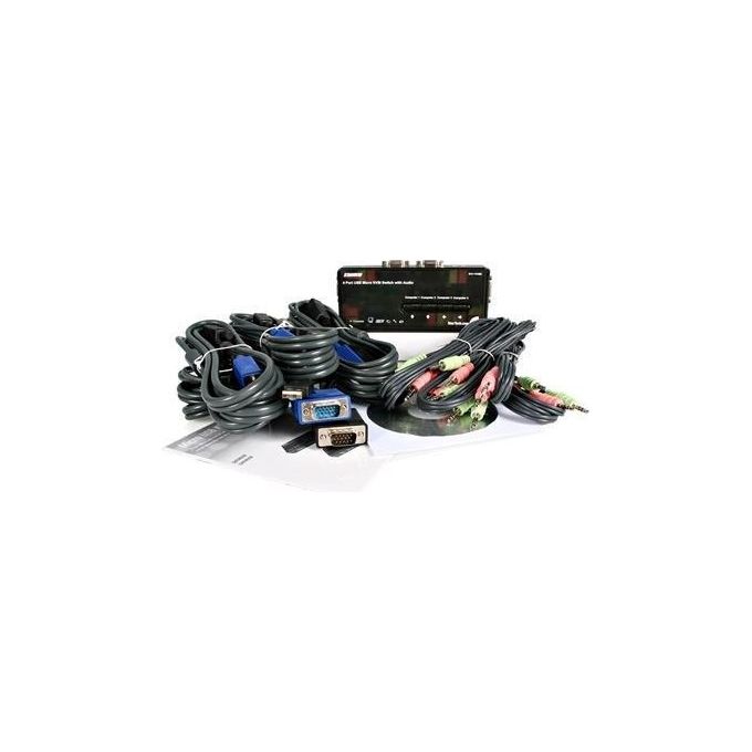 StarTech.com Kit Switch Kvm Usb Con Audio E Cavi 4 Porte