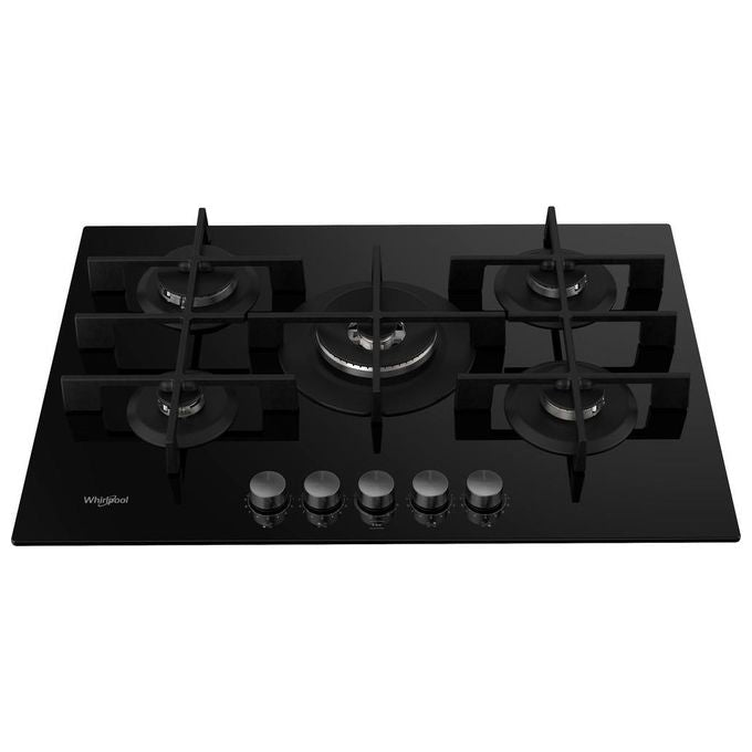 Whirlpool GOWL 758-NB Piano Cottura a Gas 5 Zone 75cm Nero