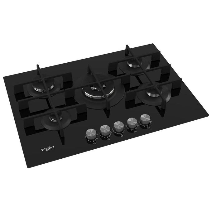 Whirlpool GOWL 758-NB Piano Cottura a Gas 5 Zone 75cm Nero
