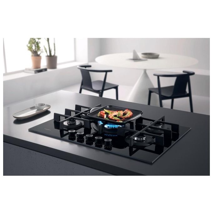 Whirlpool GOWL 758-NB Piano Cottura a Gas 5 Zone 75cm Nero