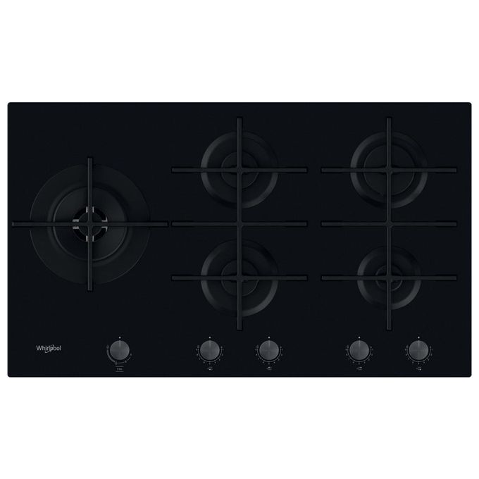 Whirlpool GOWL 958-NB Piano Cottura a Gas 5 Zone 86 cm Nero